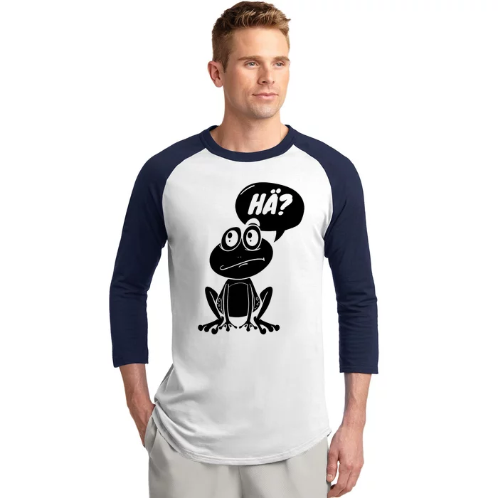 Frog Fun Irony Baseball Sleeve Shirt