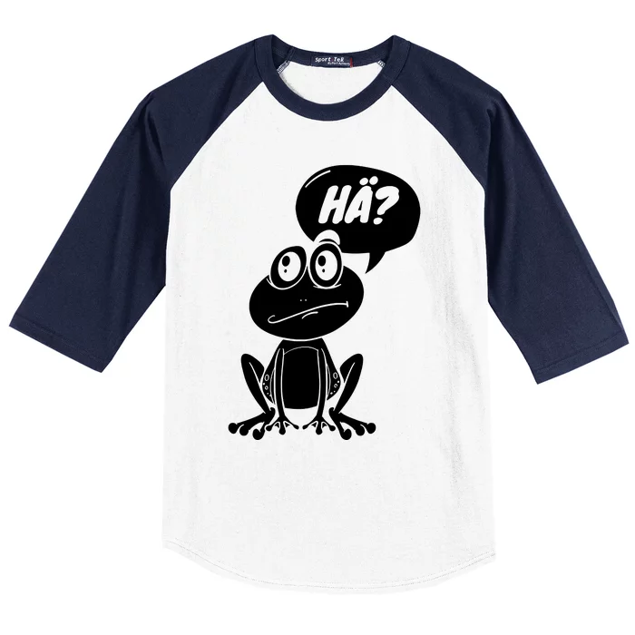 Frog Fun Irony Baseball Sleeve Shirt