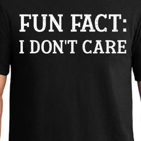 FUN FACT I DONT CARE Funny Funny Spring Humor Men Women Pajama Set