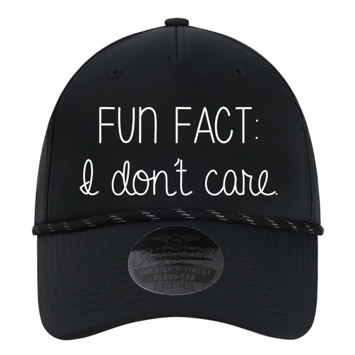 Fun Fact I Don't Care Funny Performance The Dyno Cap