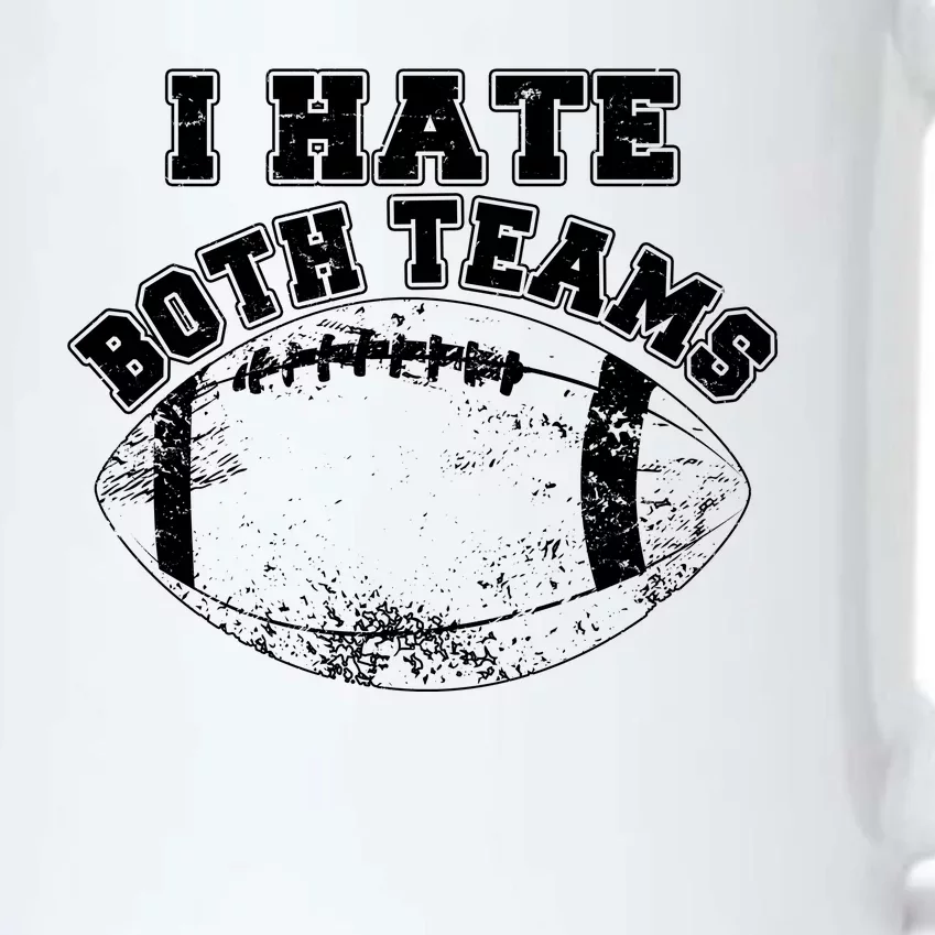 Funny Football I Hate Both Teams Black Color Changing Mug