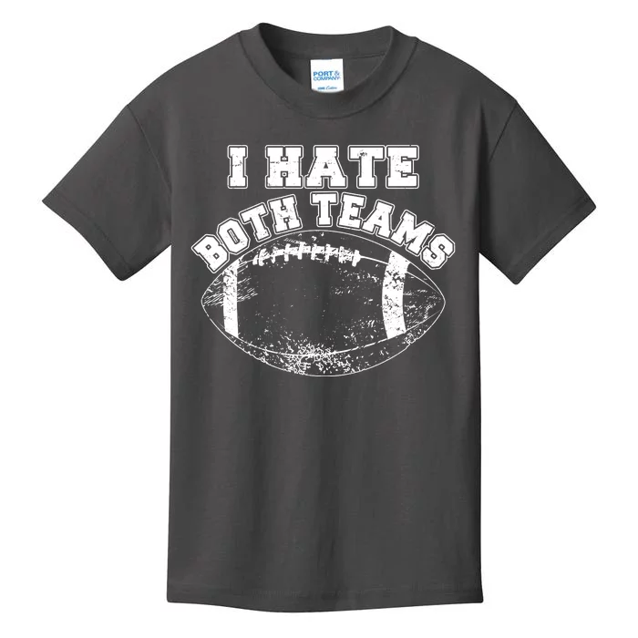 Funny Football I Hate Both Teams Kids T-Shirt