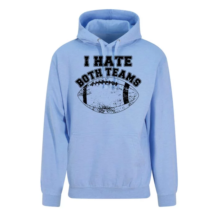 Funny Football I Hate Both Teams Unisex Surf Hoodie