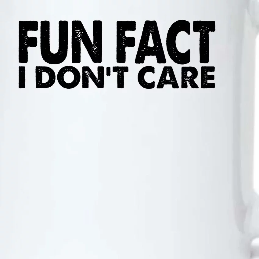 Fun Fact I Dont Care Funny Black Color Changing Mug