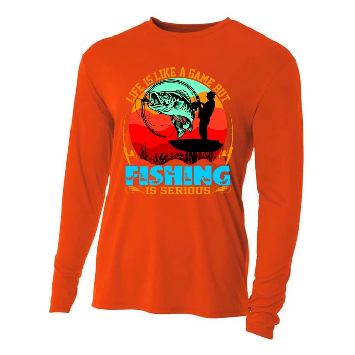 Funny Fishing Is Serious Cooling Performance Long Sleeve Crew