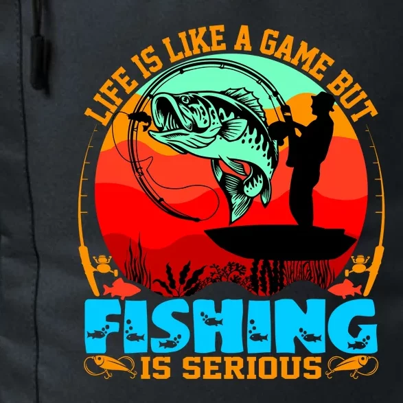 Funny Fishing Is Serious Daily Commute Backpack