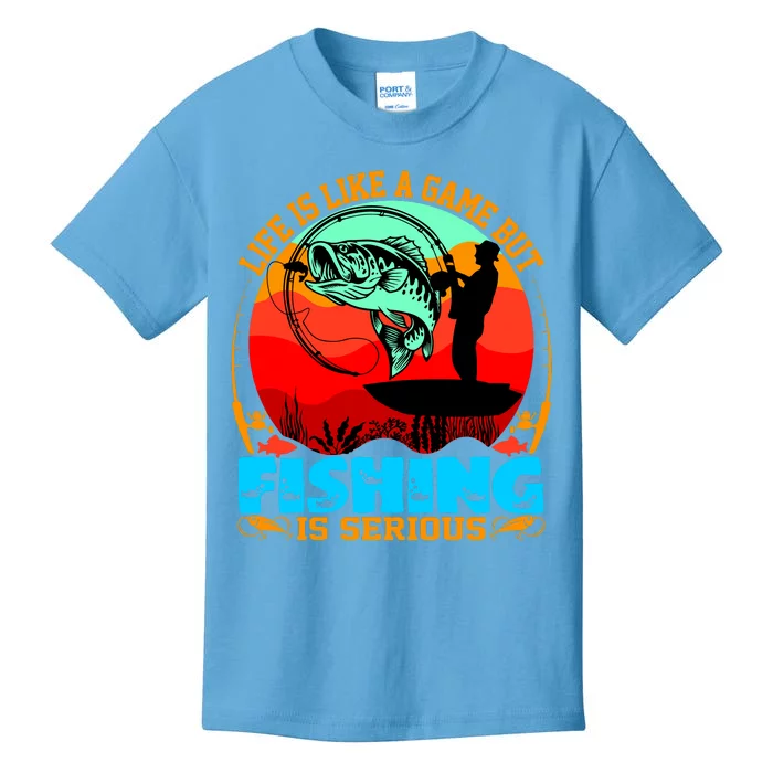 Funny Fishing Is Serious Kids T-Shirt