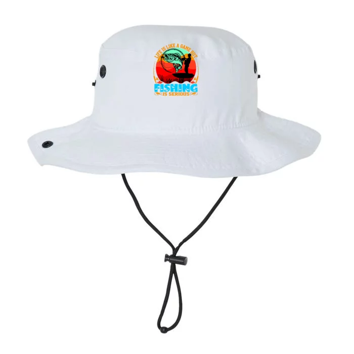 Funny Fishing Is Serious Legacy Cool Fit Booney Bucket Hat