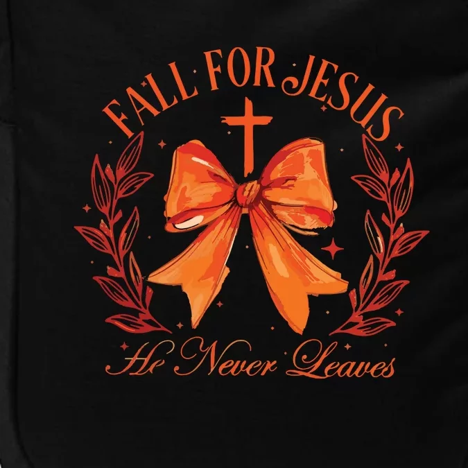 Fall For Jesus He Leaves Leaves Impact Tech Backpack