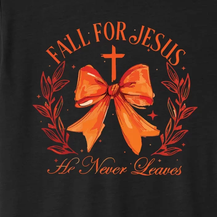 Fall For Jesus He Leaves Leaves ChromaSoft Performance T-Shirt