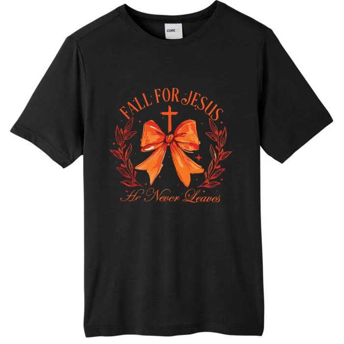 Fall For Jesus He Leaves Leaves ChromaSoft Performance T-Shirt