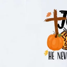 Fall For Jesus He Never Leaves Cross Pumpkin Softstyle Adult Sport Polo