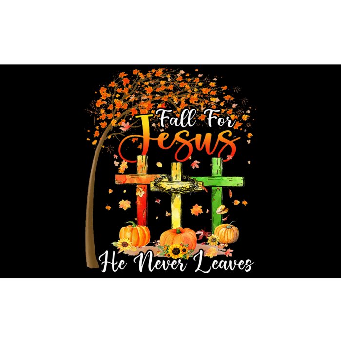 Fall For Jesus He Never Leaves Pumpkin Thanksgiving Bumper Sticker