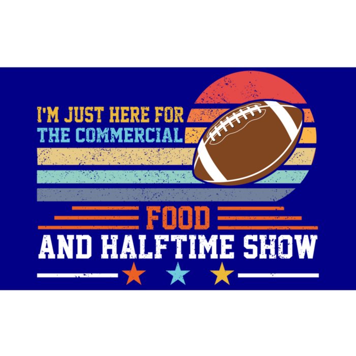 Funny Football Just Here For Food Commercials Halftime Show Gift Bumper Sticker