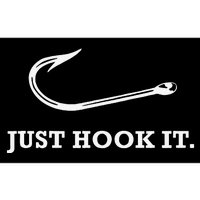 Funny Fisherman Just Hook It Bumper Sticker