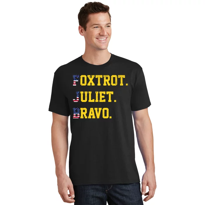 FJB Foxtrout Juliet Bravo USA Pro American America T-Shirt