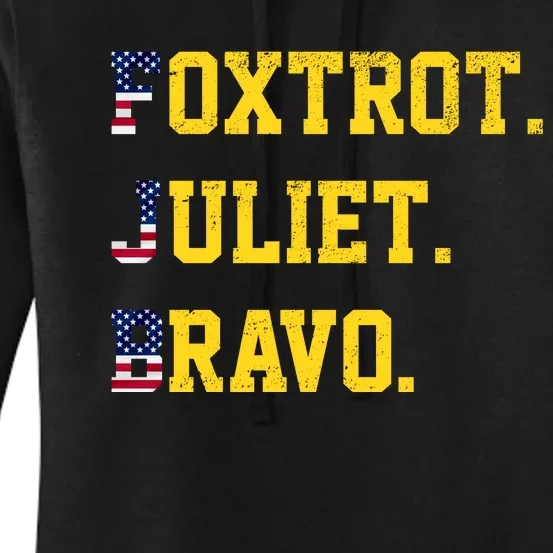 FJB Foxtrout Juliet Bravo USA Pro American America Women's Pullover Hoodie