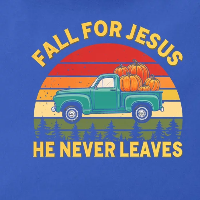 Fall For Jesus Autumn Pumpkin Faith Christian Gift Zip Tote Bag