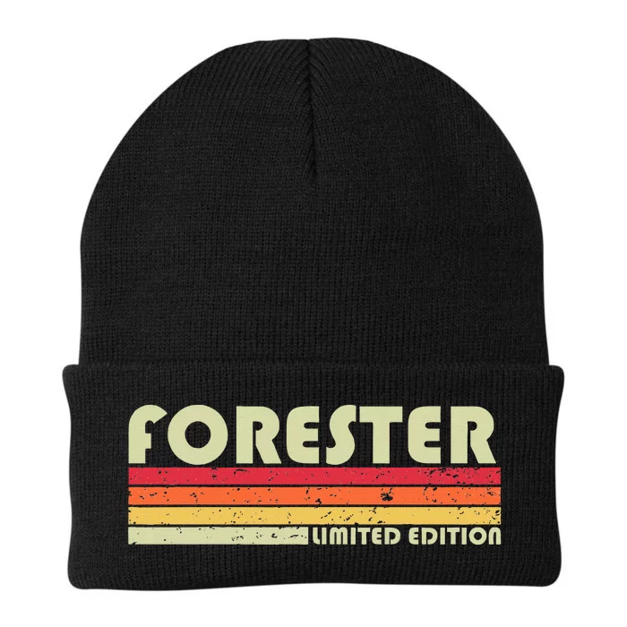 Forester Funny Job Title Profession Birthday Worker Idea Knit Cap Winter Beanie