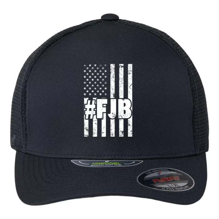 FJB F Joe Biden Vintage American Flag Flexfit Unipanel Trucker Cap