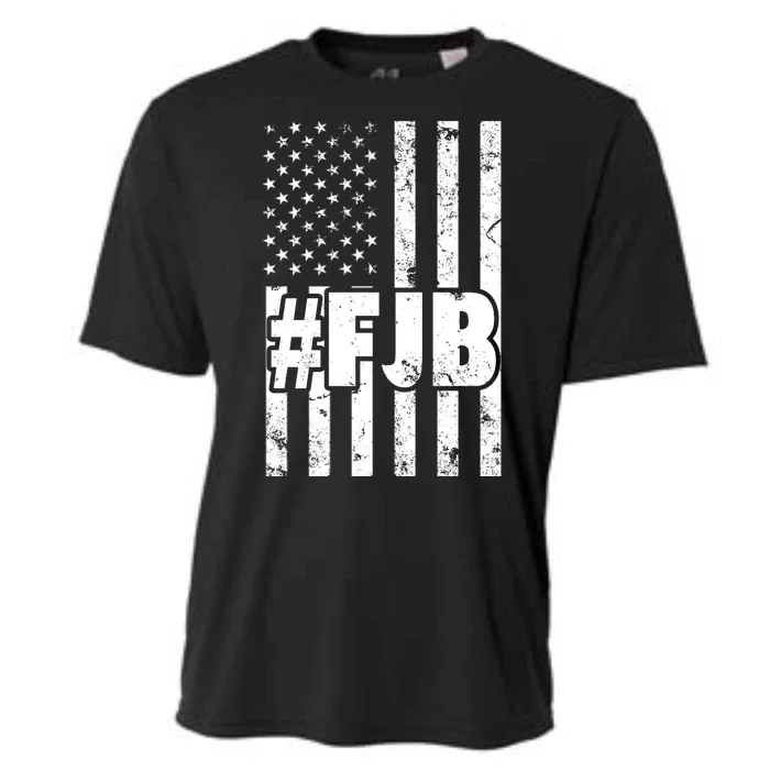 FJB F Joe Biden Vintage American Flag Cooling Performance Crew T-Shirt