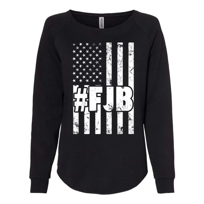 FJB F Joe Biden Vintage American Flag Womens California Wash Sweatshirt