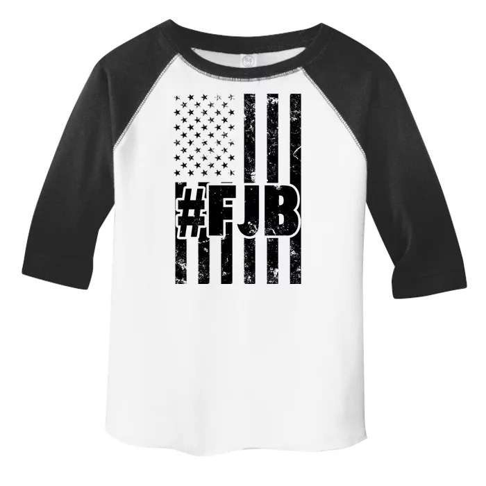 FJB F Joe Biden Vintage American Flag Toddler Fine Jersey T-Shirt