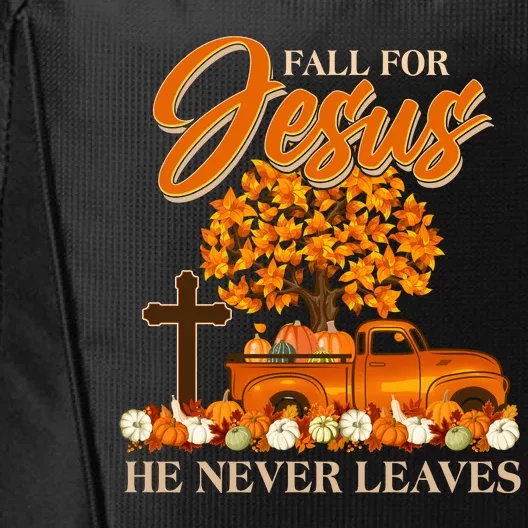 Fall For Jesus Ne Never Leaves City Backpack