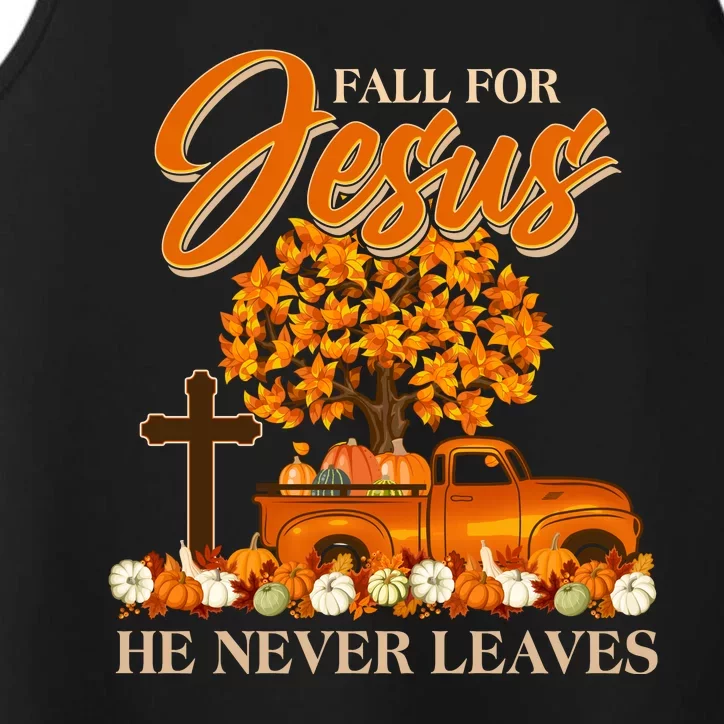 Fall For Jesus Ne Never Leaves Performance Tank