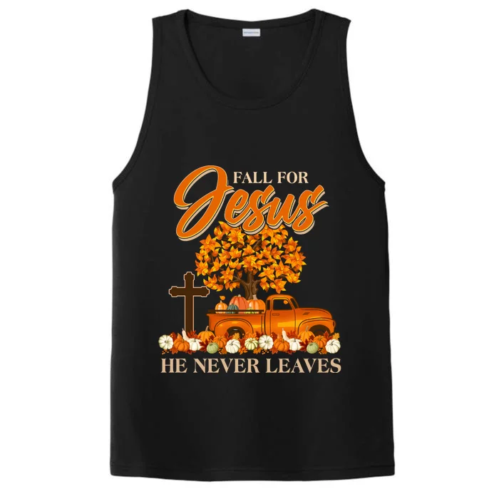 Fall For Jesus Ne Never Leaves Performance Tank