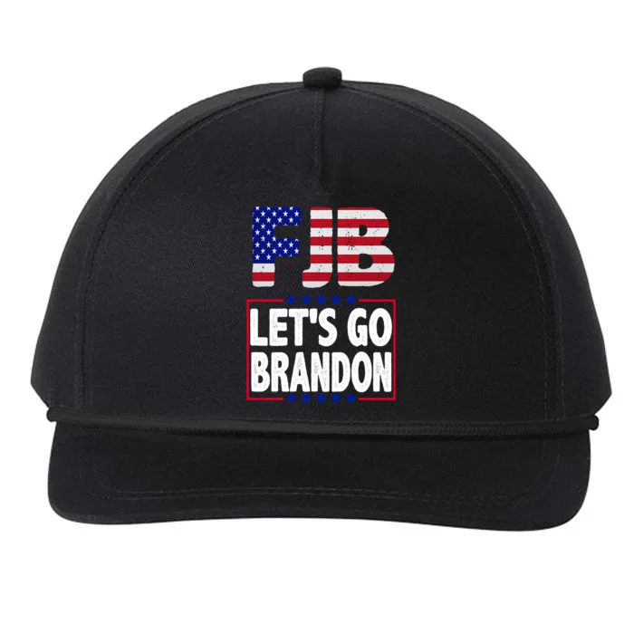 FJB F Joe Biden Lets Go Brandon Snapback Five-Panel Rope Hat