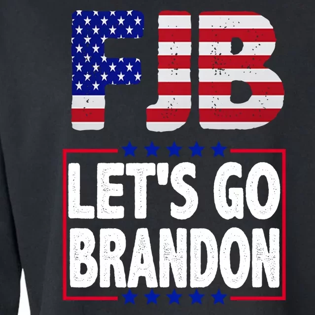 FJB F Joe Biden Lets Go Brandon Cropped Pullover Crew