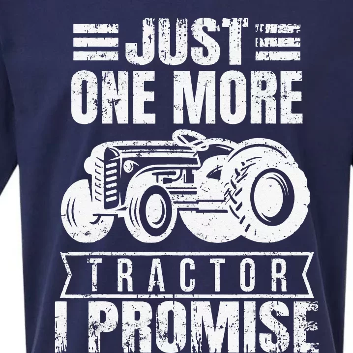 Funny Farmer Just One More Tractor Sueded Cloud Jersey T-Shirt