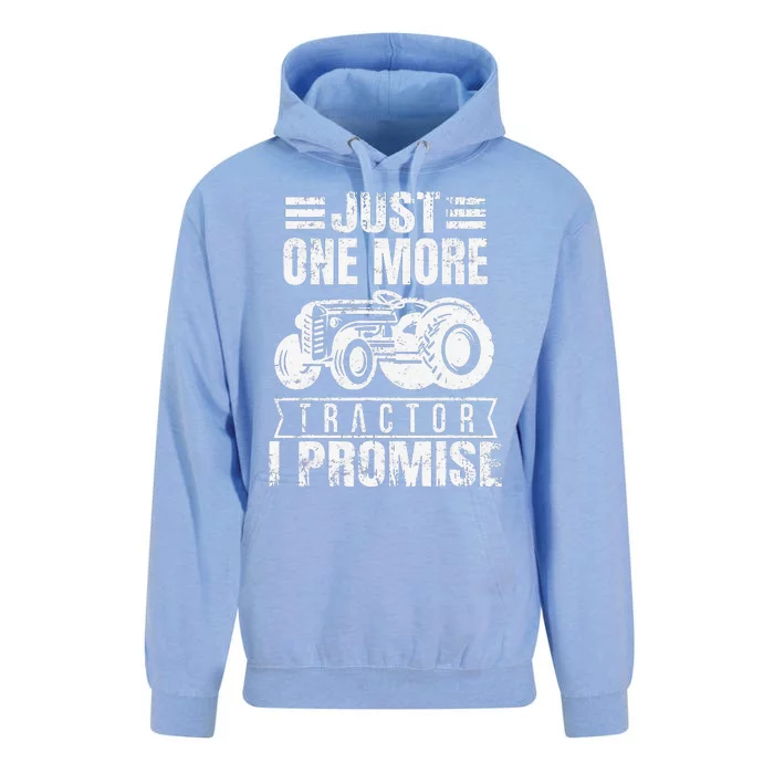 Funny Farmer Just One More Tractor Unisex Surf Hoodie