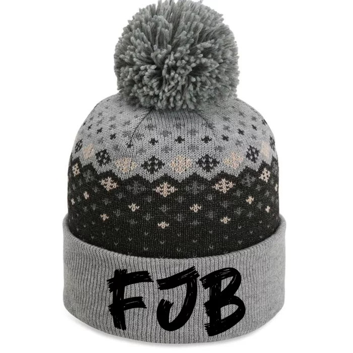 FJB Fuck Joe Biden The Baniff Cuffed Pom Beanie