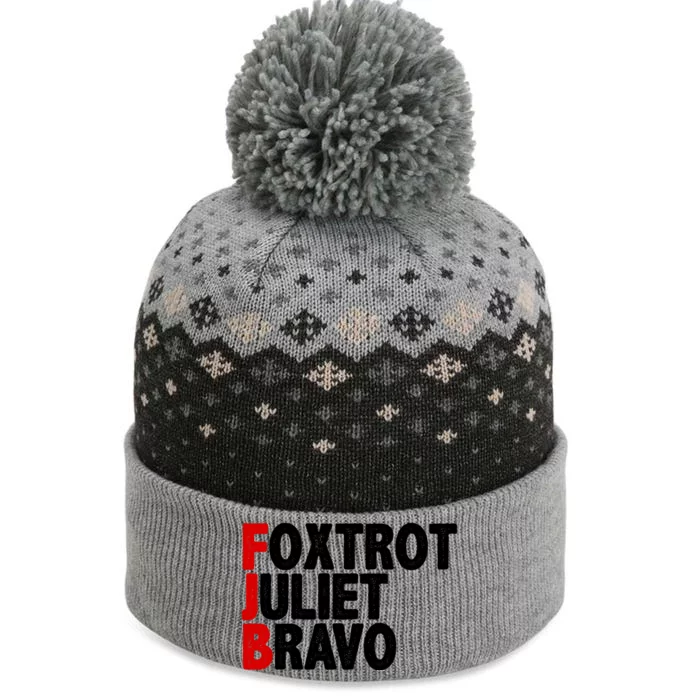 FJB Foxtrot Juliet Bravo The Baniff Cuffed Pom Beanie