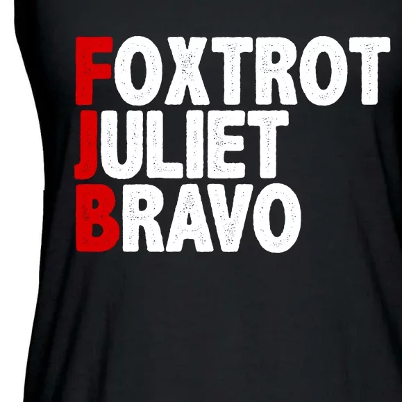 FJB Foxtrot Juliet Bravo Ladies Essential Flowy Tank