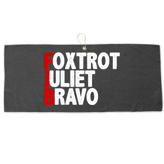 FJB Foxtrot Juliet Bravo Large Microfiber Waffle Golf Towel