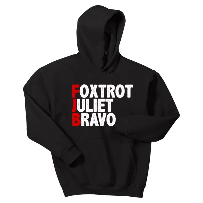 FJB Foxtrot Juliet Bravo Kids Hoodie