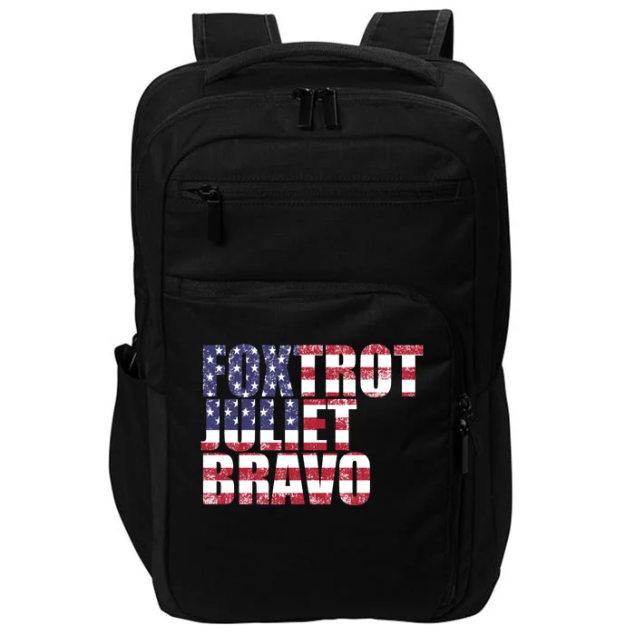 FJB Foxtrot Juliet Bravo USA Anti Biden Impact Tech Backpack