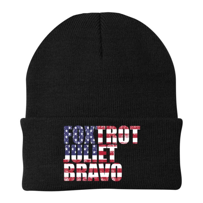 FJB Foxtrot Juliet Bravo USA Anti Biden Knit Cap Winter Beanie