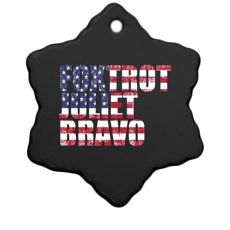 FJB Foxtrot Juliet Bravo USA Anti Biden Christmas Ornament