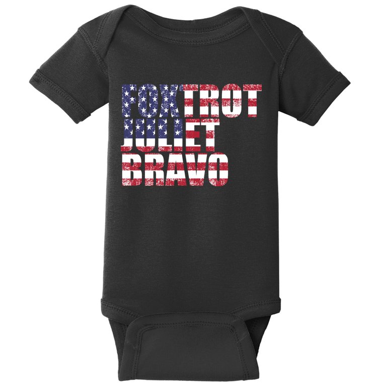 FJB Foxtrot Juliet Bravo USA Anti Biden Baby Bodysuit