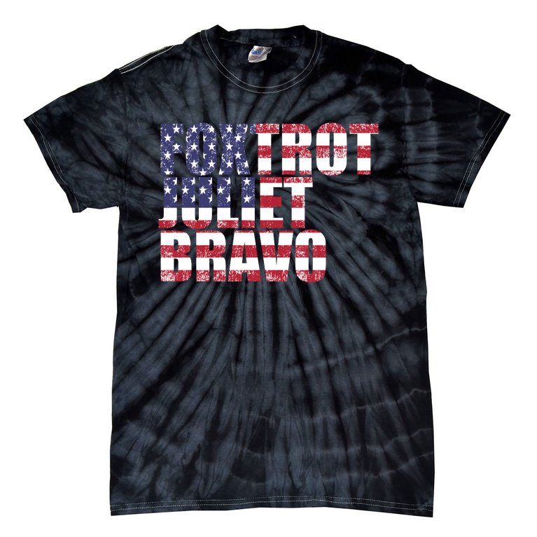 FJB Foxtrot Juliet Bravo USA Anti Biden Tie-Dye T-Shirt