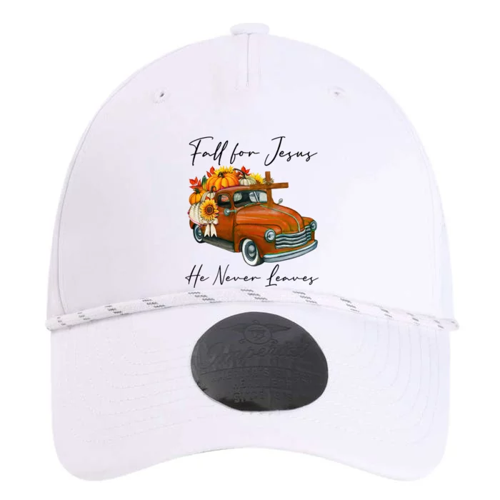 Fall For Jesus He Never Leaves Pumpkin Truck Autumn Season Performance The Dyno Cap