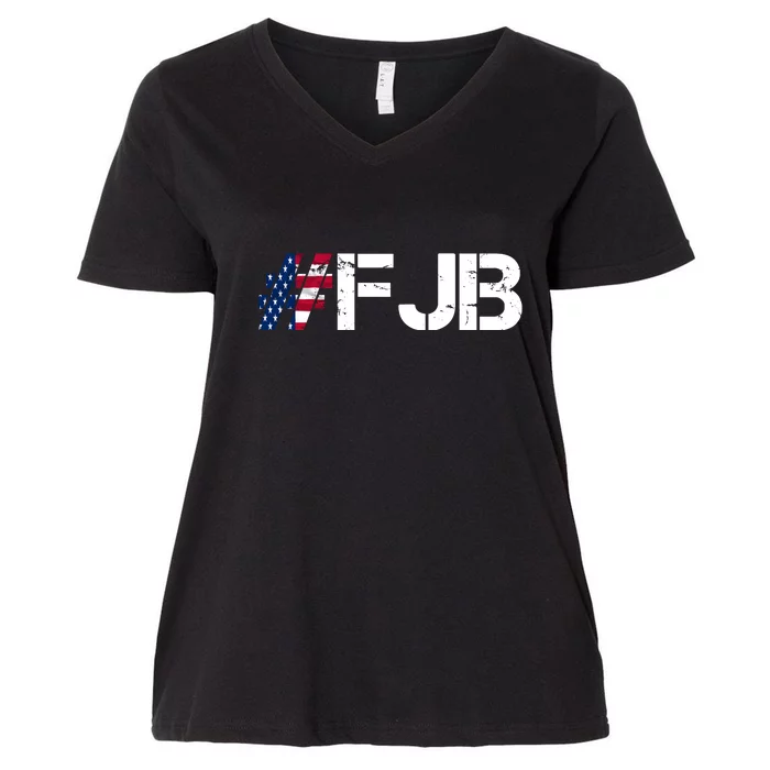 #FJB F Joe Biden FJB Women's V-Neck Plus Size T-Shirt