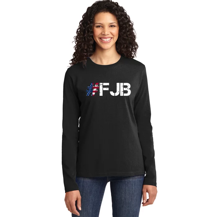 #FJB F Joe Biden FJB Ladies Missy Fit Long Sleeve Shirt