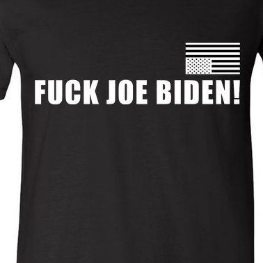 FJB F Joe Biden Upside Down American Flog V-Neck T-Shirt