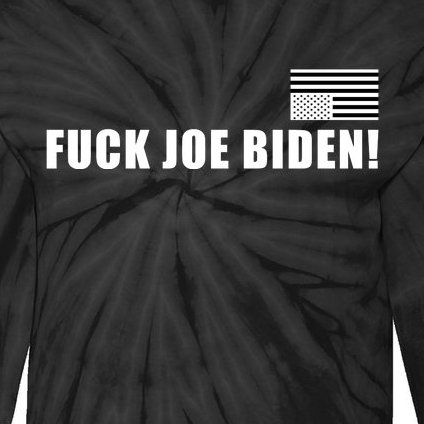 FJB F Joe Biden Upside Down American Flog Tie-Dye Long Sleeve Shirt