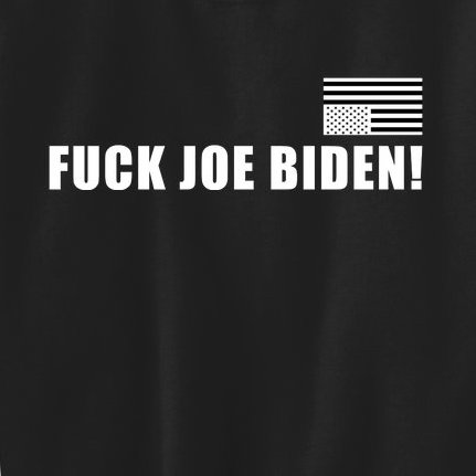 FJB F Joe Biden Upside Down American Flog Kids Sweatshirt